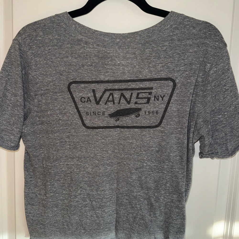 Vans Heather Gray Logo Tee